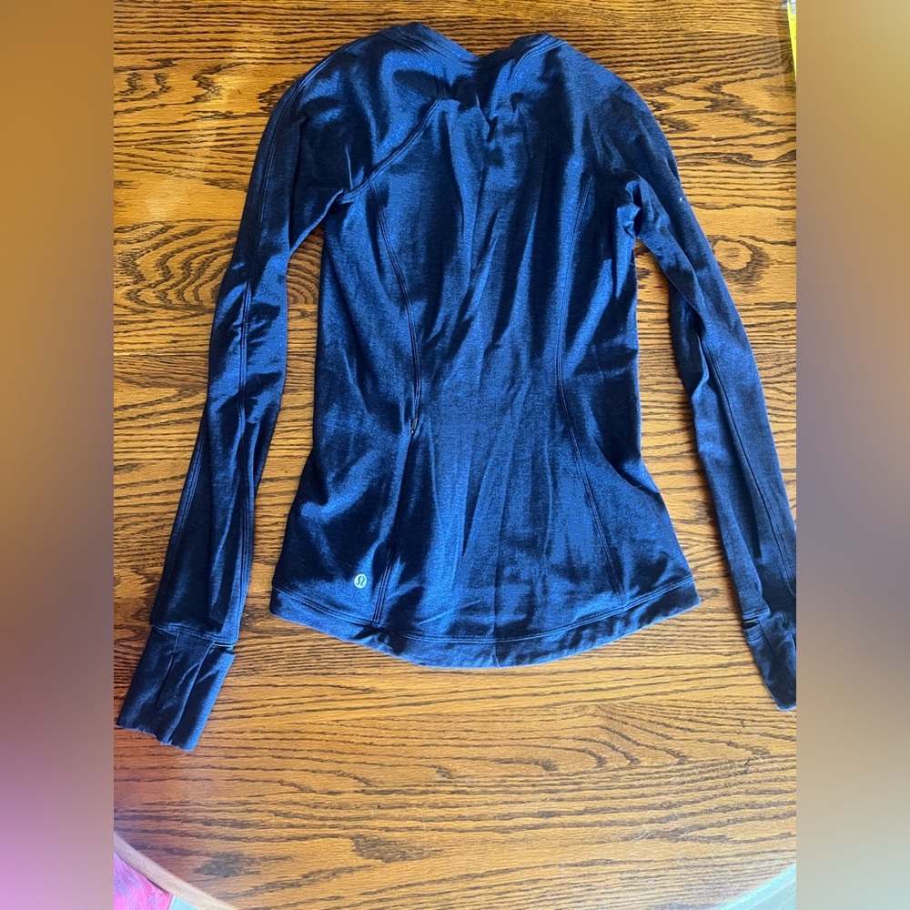 Women's Blue Long Sleeve Top